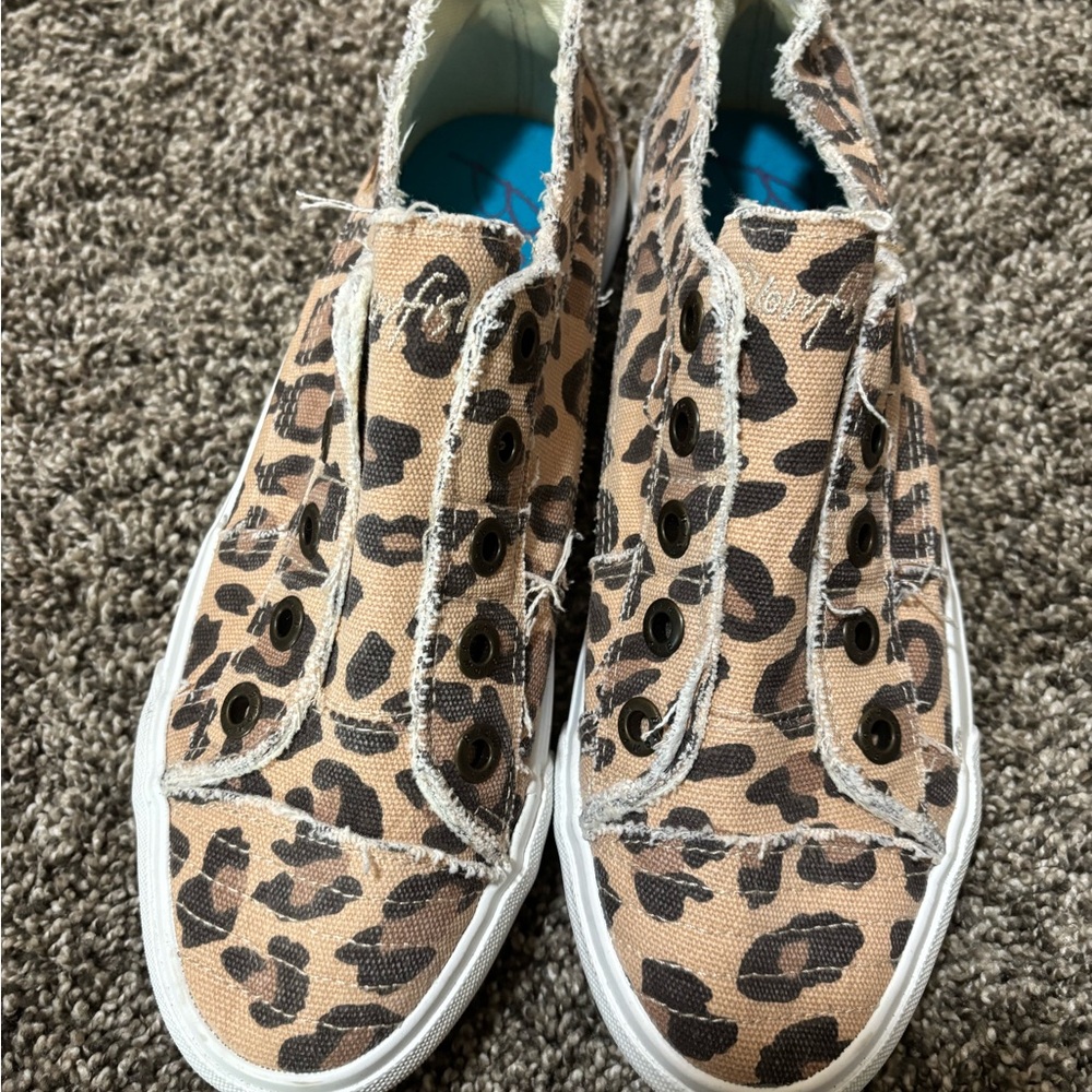 Blowfish Leopard Print Slip-On Sneakers